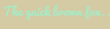 Image with Font Color A4EBC7 and Background Color D4CAA3